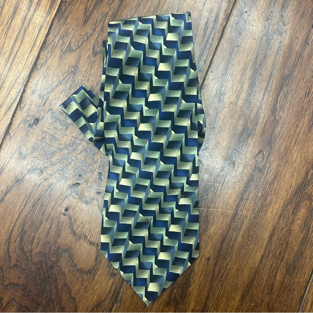 Grateful‎ Dead vintage silk Geometric Pattern Tie